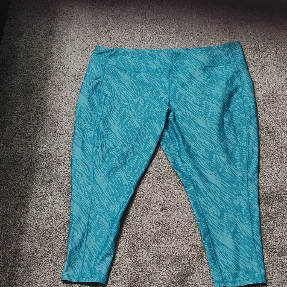 Tek Gear Turquoise Patterned Leggings